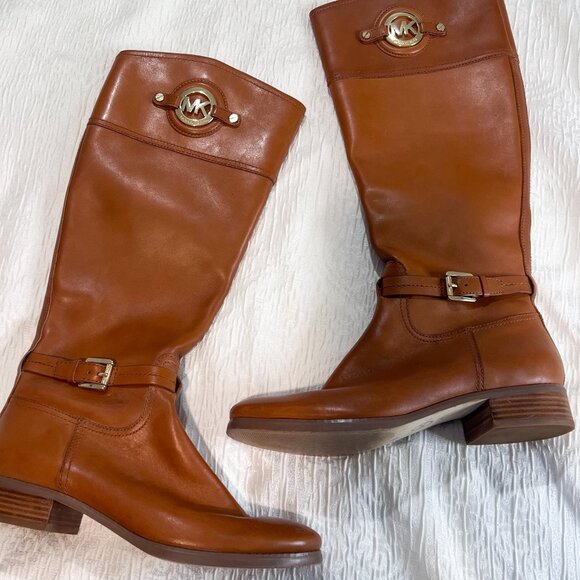 Leather Michael Kors Riding Boots - Freshly Conditioned! - Picture 1 of 6